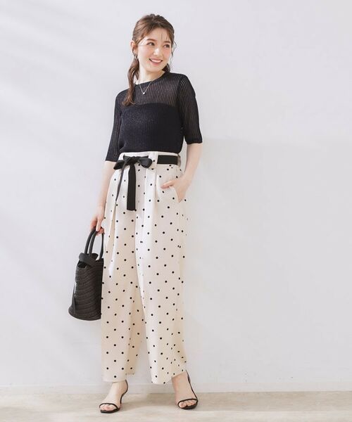 Couture Brooch / クチュールブローチ ニット・セーター | ラメリブ5分袖ニット | 詳細25