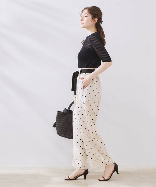 Couture Brooch / クチュールブローチ ニット・セーター | ラメリブ5分袖ニット | 詳細26