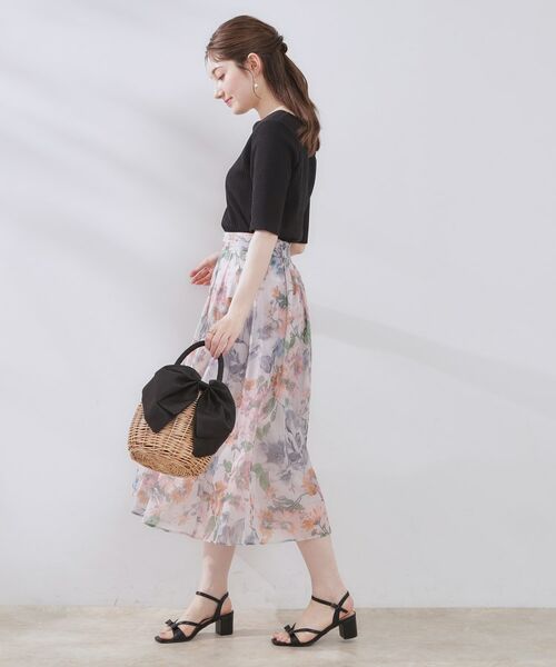 Couture Brooch / クチュールブローチ カットソー | 【マシンウォッシャブル・アンチピリング・二の腕カバー】ハートネックテレコ5分袖プルオーバー | 詳細11