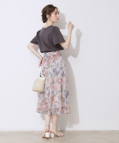 Couture Brooch / クチュールブローチ Tシャツ | 【接触冷感・UVカット】トゥシューズプリントTシャツ | 詳細13