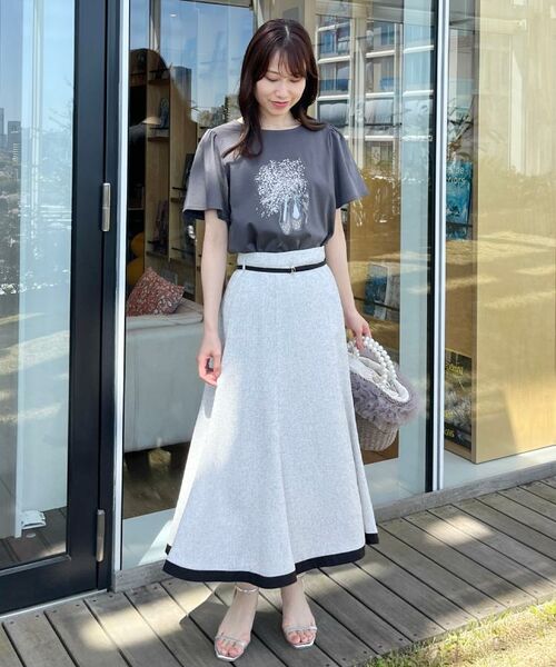 Couture Brooch / クチュールブローチ Tシャツ | 【接触冷感・UVカット】トゥシューズプリントTシャツ | 詳細17