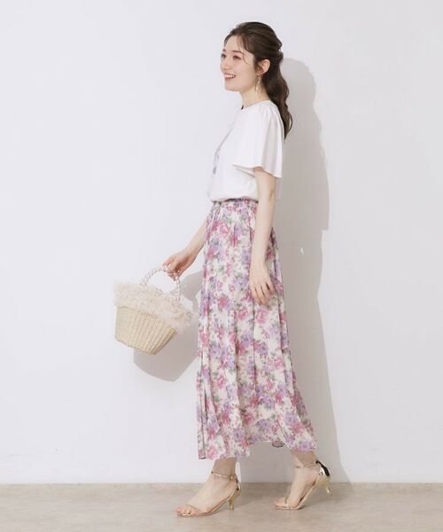 Couture Brooch / クチュールブローチ Tシャツ | 【接触冷感・UVカット】トゥシューズプリントTシャツ | 詳細2