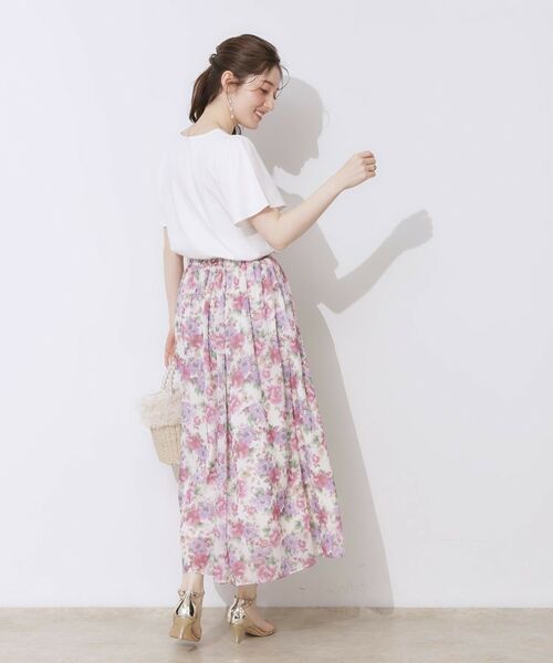 Couture Brooch / クチュールブローチ Tシャツ | 【接触冷感・UVカット】トゥシューズプリントTシャツ | 詳細3