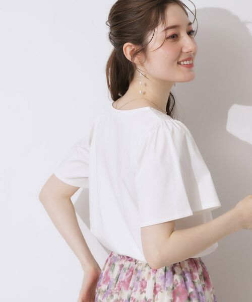 Couture Brooch / クチュールブローチ Tシャツ | 【接触冷感・UVカット】トゥシューズプリントTシャツ | 詳細6