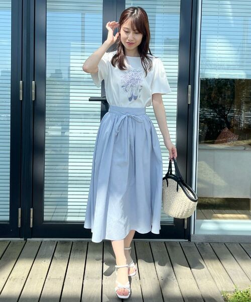 Couture Brooch / クチュールブローチ Tシャツ | 【接触冷感・UVカット】トゥシューズプリントTシャツ | 詳細7