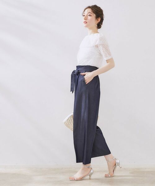 Couture Brooch / クチュールブローチ カットソー | レースフレアオフショルTOPS | 詳細5