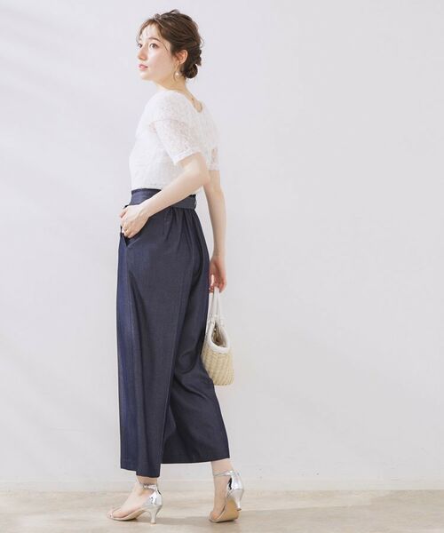 Couture Brooch / クチュールブローチ カットソー | レースフレアオフショルTOPS | 詳細6