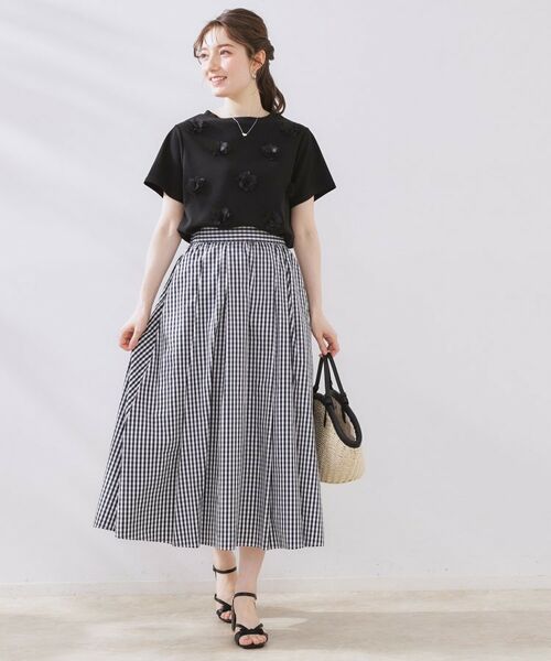 Couture Brooch / クチュールブローチ カットソー | フラワーデザイン半袖TOPS | 詳細11