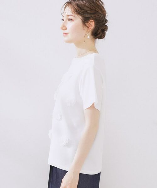 Couture Brooch / クチュールブローチ カットソー | フラワーデザイン半袖TOPS | 詳細16