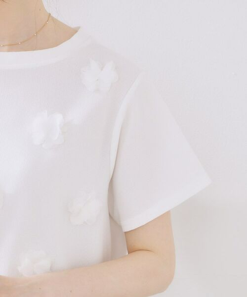 Couture Brooch / クチュールブローチ カットソー | フラワーデザイン半袖TOPS | 詳細19