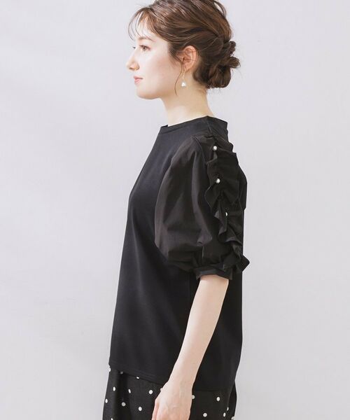 Couture Brooch / クチュールブローチ カットソー | 袖異素材デザインカットソー | 詳細15