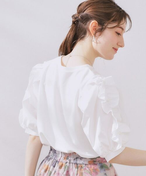 Couture Brooch / クチュールブローチ カットソー | 袖異素材デザインカットソー | 詳細3