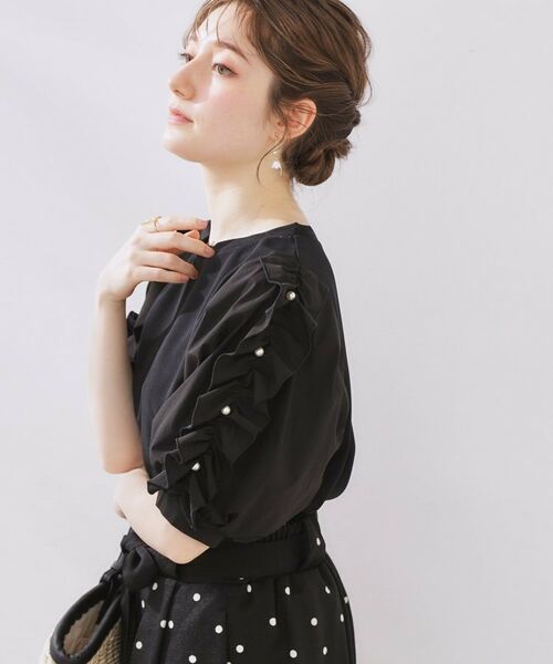 Couture Brooch / クチュールブローチ カットソー | 袖異素材デザインカットソー | 詳細9