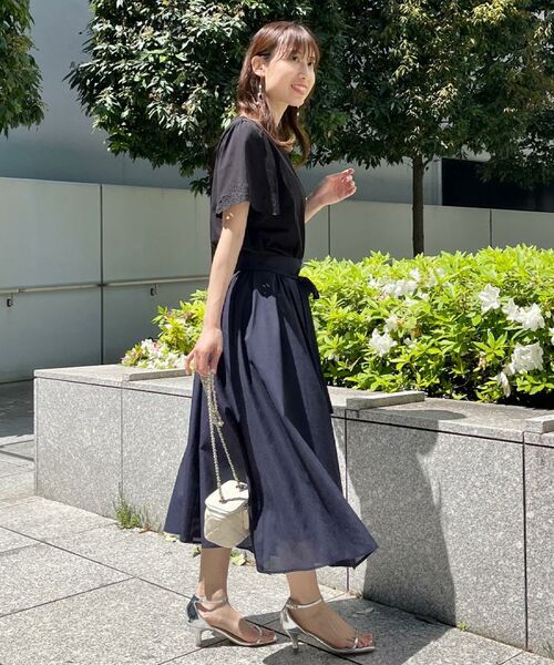 Couture Brooch / クチュールブローチ カットソー | 【接触冷感・UVカット】袖エンブロサイロコンパクトトップス | 詳細18