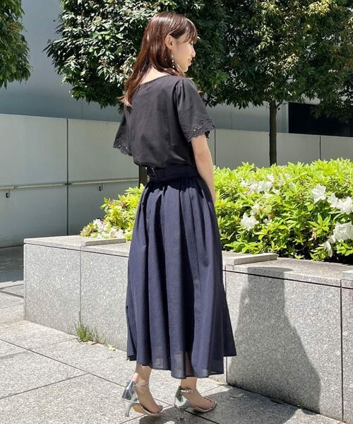 Couture Brooch / クチュールブローチ カットソー | 【接触冷感・UVカット】袖エンブロサイロコンパクトトップス | 詳細19