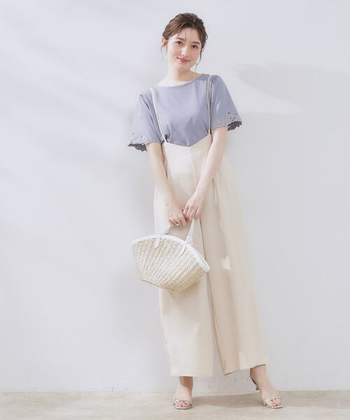 Couture Brooch / クチュールブローチ カットソー | 【接触冷感・UVカット】袖エンブロサイロコンパクトトップス | 詳細21