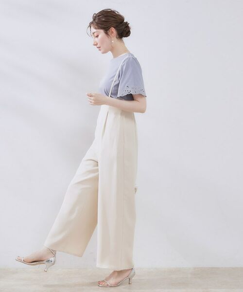 Couture Brooch / クチュールブローチ カットソー | 【接触冷感・UVカット】袖エンブロサイロコンパクトトップス | 詳細22