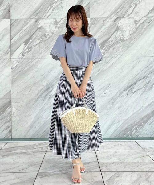 Couture Brooch / クチュールブローチ カットソー | 【接触冷感・UVカット】袖エンブロサイロコンパクトトップス | 詳細27