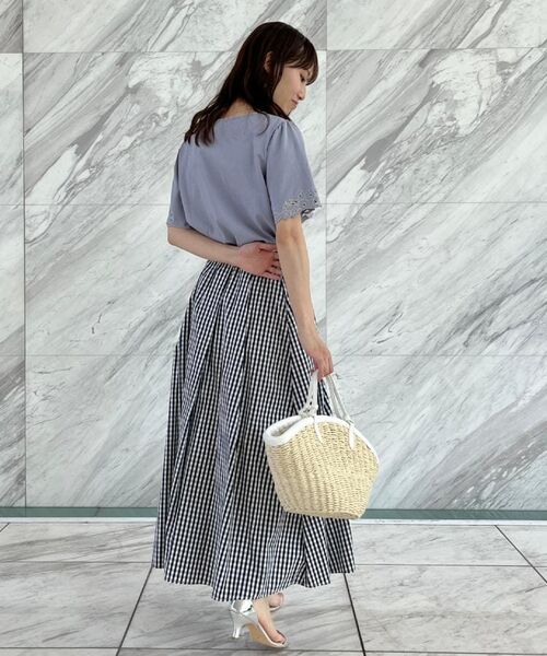 Couture Brooch / クチュールブローチ カットソー | 【接触冷感・UVカット】袖エンブロサイロコンパクトトップス | 詳細29