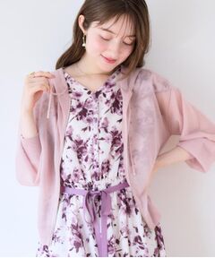 Couture Brooch / クチュールブローチ パーカー | 【上品な透け感・大人カジュアル】シアージップアップフーディー