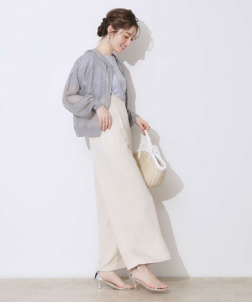 Couture Brooch / クチュールブローチ パーカー | 【上品な透け感・大人カジュアル】シアージップアップフーディー | 詳細15