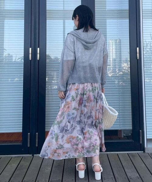 Couture Brooch / クチュールブローチ パーカー | 【上品な透け感・大人カジュアル】シアージップアップフーディー | 詳細22