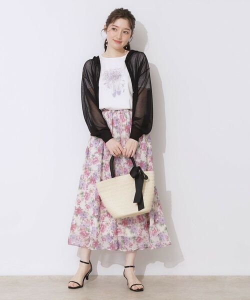 Couture Brooch / クチュールブローチ パーカー | 【上品な透け感・大人カジュアル】シアージップアップフーディー | 詳細24