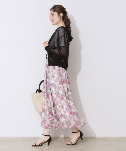 Couture Brooch / クチュールブローチ パーカー | 【上品な透け感・大人カジュアル】シアージップアップフーディー | 詳細25