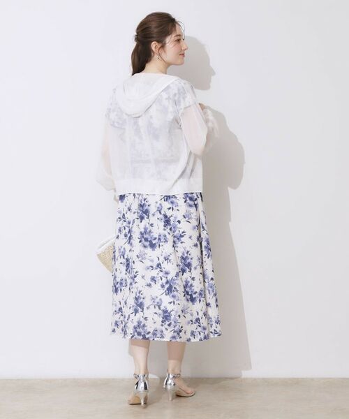 Couture Brooch / クチュールブローチ パーカー | 【上品な透け感・大人カジュアル】シアージップアップフーディー | 詳細3