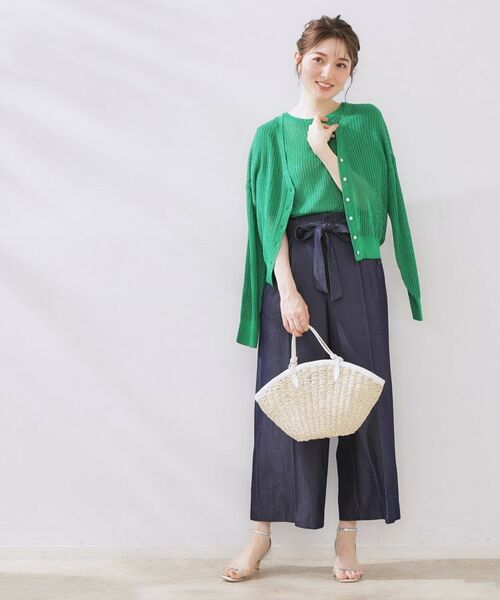 Couture Brooch / クチュールブローチ カーディガン・ボレロ | ラメリブVネックカーディガン | 詳細11