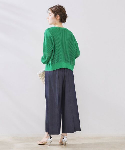 Couture Brooch / クチュールブローチ カーディガン・ボレロ | ラメリブVネックカーディガン | 詳細13