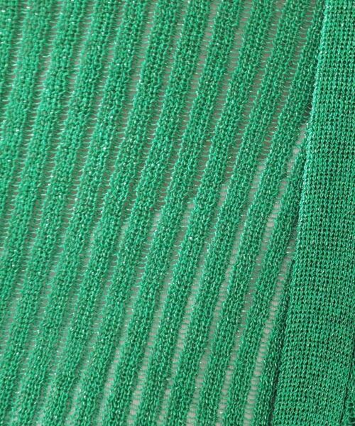 Couture Brooch / クチュールブローチ カーディガン・ボレロ | ラメリブVネックカーディガン | 詳細14