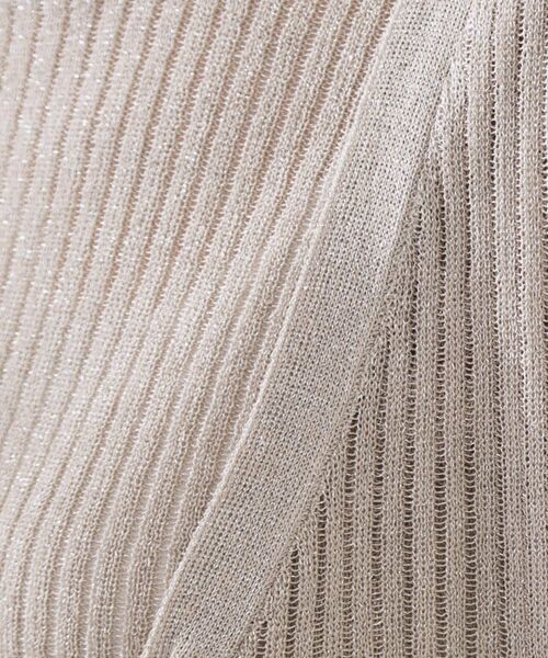 Couture Brooch / クチュールブローチ カーディガン・ボレロ | ラメリブVネックカーディガン | 詳細21