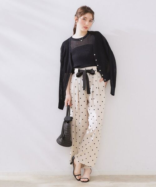 Couture Brooch / クチュールブローチ カーディガン・ボレロ | ラメリブVネックカーディガン | 詳細25