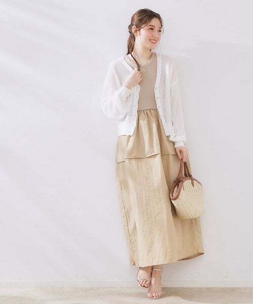 Couture Brooch / クチュールブローチ カーディガン・ボレロ | ラメリブVネックカーディガン | 詳細4