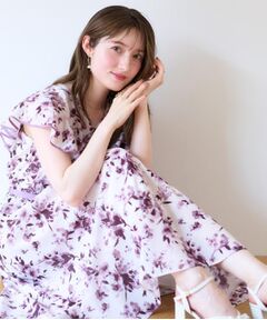Couture Brooch / クチュールブローチ ミニ丈・ひざ丈ワンピース | 【花柄・華やか・一枚で着映え】サマーフラワーブーケワンピース