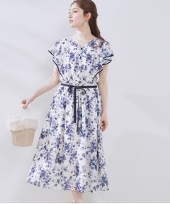 Couture Brooch / クチュールブローチ ミニ丈・ひざ丈ワンピース | 【花柄・華やか・一枚で着映え】サマーフラワーブーケワンピース