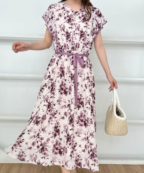 Couture Brooch / クチュールブローチ ミニ丈・ひざ丈ワンピース | 【花柄・華やか・一枚で着映え】サマーフラワーブーケワンピース | 詳細15