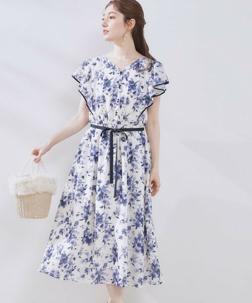 Couture Brooch / クチュールブローチ ミニ丈・ひざ丈ワンピース | 【花柄・華やか・一枚で着映え】サマーフラワーブーケワンピース | 詳細19