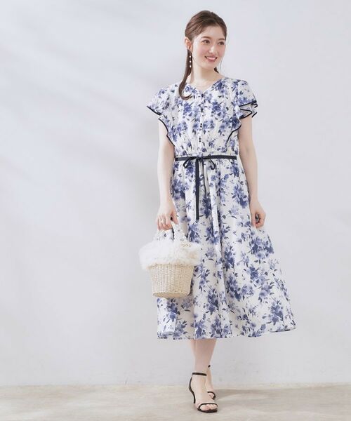 Couture Brooch / クチュールブローチ ミニ丈・ひざ丈ワンピース | 【花柄・華やか・一枚で着映え】サマーフラワーブーケワンピース | 詳細22