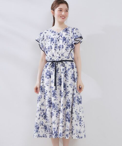 Couture Brooch / クチュールブローチ ミニ丈・ひざ丈ワンピース | 【花柄・華やか・一枚で着映え】サマーフラワーブーケワンピース | 詳細28