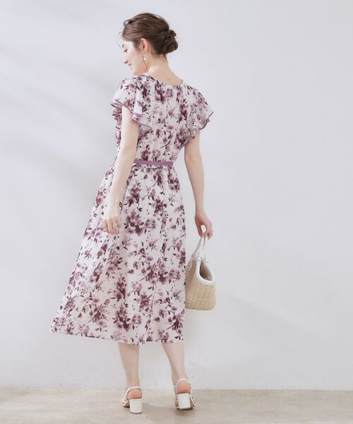 Couture Brooch / クチュールブローチ ミニ丈・ひざ丈ワンピース | 【花柄・華やか・一枚で着映え】サマーフラワーブーケワンピース | 詳細3