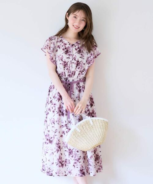 Couture Brooch / クチュールブローチ ミニ丈・ひざ丈ワンピース | 【花柄・華やか・一枚で着映え】サマーフラワーブーケワンピース | 詳細8