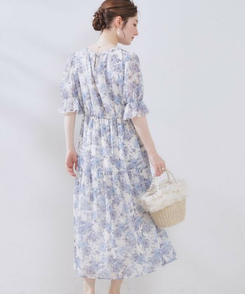 Couture Brooch / クチュールブローチ ロング・マキシ丈ワンピース | 【一枚で着映える・大人可愛い】かすれプリント楊柳ワンピース | 詳細16