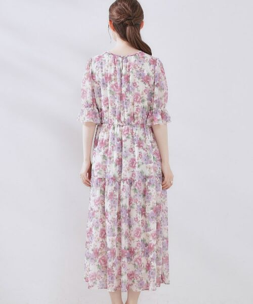 Couture Brooch / クチュールブローチ ロング・マキシ丈ワンピース | 【一枚で着映える・大人可愛い】かすれプリント楊柳ワンピース | 詳細25