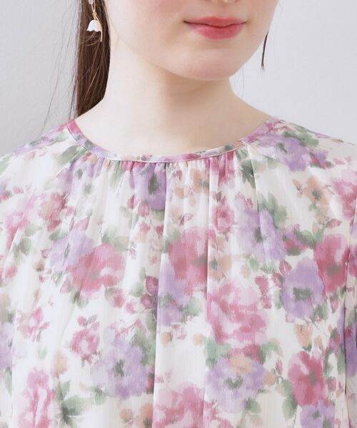 Couture Brooch / クチュールブローチ ロング・マキシ丈ワンピース | 【一枚で着映える・大人可愛い】かすれプリント楊柳ワンピース | 詳細26