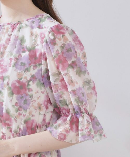 Couture Brooch / クチュールブローチ ロング・マキシ丈ワンピース | 【一枚で着映える・大人可愛い】かすれプリント楊柳ワンピース | 詳細28