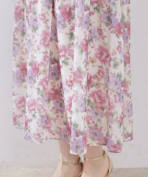 Couture Brooch / クチュールブローチ ロング・マキシ丈ワンピース | 【一枚で着映える・大人可愛い】かすれプリント楊柳ワンピース | 詳細30