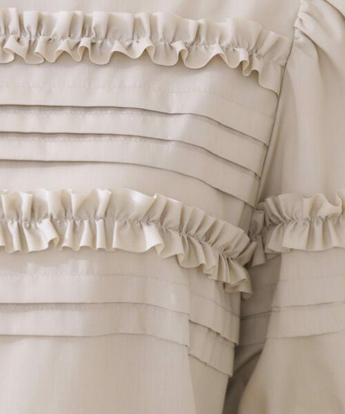 Couture Brooch / クチュールブローチ ロング・マキシ丈ワンピース | エシカルコットン タック＆フリルワンピース | 詳細15