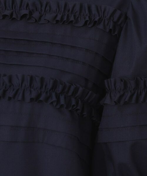 Couture Brooch / クチュールブローチ ロング・マキシ丈ワンピース | エシカルコットン タック＆フリルワンピース | 詳細23